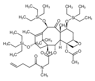 7,10,13-tris(triethylsilyl)-2-debenzoyl-2-[N-methyl-N-(pent-4-enoyl)aminoacetyl]-10-deacetylbaccatin III CAS:286933-01-5 manufacturer & supplier