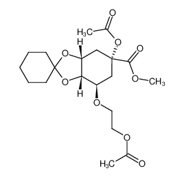 methyl 5-O-(2-acetoxyethyl)-1-O-acetyl-3,4-O-cyclohexylidenequinate CAS:286956-40-9 manufacturer & supplier