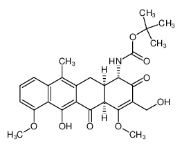 tert-butyl ((1S,4aS,12aR)-6-hydroxy-3-(hydroxymethyl)-4,7-dimethoxy-11-methyl-2,5-dioxo-1,2,4a,5,12,12a-hexahydrotetracen-1-yl)carbamate CAS:286961-71-5 manufacturer & supplier