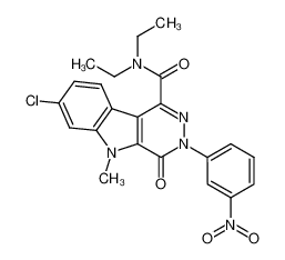 7-chloro-N,N-diethyl-5-methyl-3-(3-nitrophenyl)-4-oxo-4,5-dihydro-3H-pyridazino[4,5-b]indole-1-carboxamide CAS:287099-13-2 manufacturer & supplier