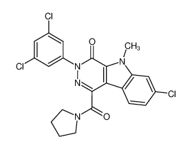 1-[[7-chloro-3-(3,5-dichlorophenyl)-5-methyl-4-oxo-3,5-dihydro-4H-pyridazino[4,5-b]indol-1-yl]carbonyl]pyrrolidine CAS:287099-28-9 manufacturer & supplier