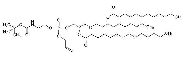 (2S)-1-(((allyloxy)(2-((tert-butoxycarbonyl)amino)ethoxy)phosphoryl)oxy)-3-(((R)-3-(dodecanoyloxy)decyl)oxy)propan-2-yl tetradecanoate CAS:287106-38-1 manufacturer & supplier