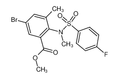 5-bromo-2-[(4-fluoro-benzenesulfonyl)-methyl-amino]-3-methyl-benzoic acid methyl ester CAS:287108-58-1 manufacturer & supplier