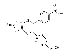 4-((4-methoxybenzyl)thio)-5-((4-nitrobenzyl)thio)-1,3-dithiole-2-thione CAS:287109-26-6 manufacturer & supplier