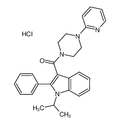 1-(1-Isopropyl-2-phenylindol-3-ylcarbonyl)-4-(2-pyridyl)piperazine hydrochloride CAS:287112-48-5 manufacturer & supplier