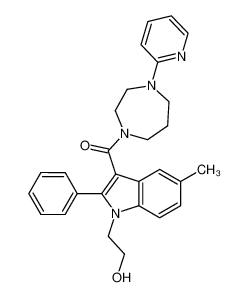 1-[1-(2-Hydroxyethyl)-5-methyl-2-phenylindol-3-ylcarbonyl]-4-(2-pyridyl)homopiperazine CAS:287113-76-2 manufacturer & supplier