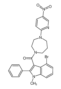 1-(4-Bromo-1-methyl-2-phenylindol-3-ylcarbonyl)-4-(5-nitro-2-pyridyl)-homopiperazine CAS:287114-00-5 manufacturer & supplier