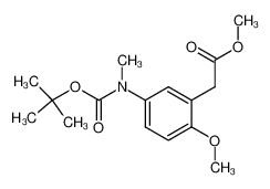 methyl 2-methoxy-5-[N-methyl-N-(tert-butyloxycarbonyl)]aminophenylacetate CAS:287120-03-0 manufacturer & supplier