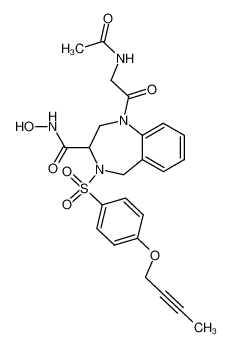 1-(Acetylaminoacetyl)-4-(4-but-2-ynyloxybenzenesulfonyl)-2,3,4,5-tetrahydro-1H-[1,4]benzodiazepine-3-carboxylic acid, hydroxyamide CAS:287120-80-3 manufacturer & supplier