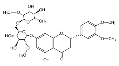 (S?)-2-(3,4-dimethoxy-phenyl)-5-hydroxy-7-[O2-methyl-O6-(O2-methyl-α-L-rhamnopyranosyl)-β-D-glucopyranosyloxy]-chroman-4-one CAS:28719-20-2 manufacturer & supplier