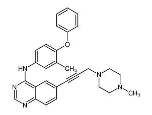 N-(3-methyl-4-phenoxyphenyl)-6-(3-(4-methylpiperazin-1-yl)prop-1-yn-1-yl)quinazolin-4-amine CAS:287191-52-0 manufacturer & supplier