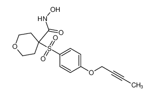 4-((4-(but-2-yn-1-yloxy)phenyl)sulfonyl)-N-hydroxytetrahydro-2H-pyran-4-carboxamide CAS:287200-87-7 manufacturer & supplier