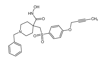 1-Benzyl-4-({[4-(2-butynyloxy)phenyl]sulfonyl}methyl)-N-hydroxy-4-piperidinecarboxamide CAS:287201-07-4 manufacturer & supplier