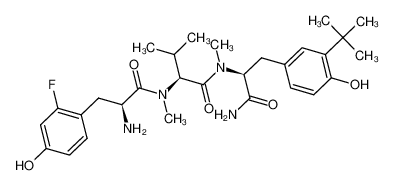 (S)-2-((S)-2-amino-3-(2-fluoro-4-hydroxyphenyl)-N-methylpropanamido)-N-((S)-1-amino-3-(3-(tert-butyl)-4-hydroxyphenyl)-1-oxopropan-2-yl)-N,3-dimethylbutanamide CAS:287206-07-9 manufacturer & supplier