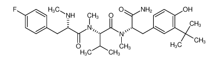 (S)-N-((S)-1-amino-3-(3-(tert-butyl)-4-hydroxyphenyl)-1-oxopropan-2-yl)-2-((S)-3-(4-fluorophenyl)-N-methyl-2-(methylamino)propanamido)-N,3-dimethylbutanamide CAS:287206-15-9 manufacturer & supplier