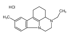 1H-Pyrazino(3,2,1-jk)carbazole, 2,3,3a,4,5,6-hexahydro-3-ethyl-8-methyl-, hydrochloride CAS:28735-06-0 manufacturer & supplier