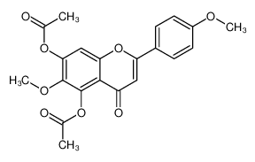 [5-acetyloxy-6-methoxy-2-(4-methoxyphenyl)-4-oxochromen-7-yl] acetate CAS:28736-80-3 manufacturer & supplier