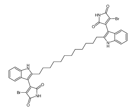 3-bromo-4-(2-{12-[3-(4-bromo-2,5-dioxo-2,5-dihydro-1H-pyrrol-3-yl)-1H-indol-2-yl]dodecyl}-1H-indol-3-yl)-2,5-dihydro-1H-pyrrole-2,5-dione CAS:287380-67-0 manufacturer & supplier