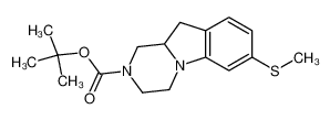 2-tert-butoxycarbonyl-7-(methylthio)-1,2,3,4,10,10a-hexahydropyrazino[1,2-a]indole CAS:287385-09-5 manufacturer & supplier