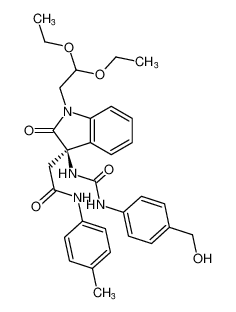 (R)-2-(1-(2,2-diethoxyethyl)-3-(3-(4-(hydroxymethyl)phenyl)ureido)-2-oxoindolin-3-yl)-N-(p-tolyl)acetamide CAS:287388-78-7 manufacturer & supplier