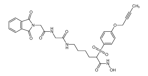 2H-Isoindole-2-acetamide,N-[2-[[5-[[4-(2-butynyloxy)phenyl]sulfonyl]-6-(hydroxyamino)-6-oxohexyl]amino]-2-oxoethyl]-1,3-dihydro-1,3-dioxo- CAS:287392-05-6 manufacturer & supplier