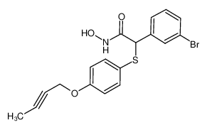 2-{[4-(2-Butynyloxy)phenyl]sulfanyl}-N-hydroxy-2-(3-bromophenyl) acetamide CAS:287392-46-5 manufacturer & supplier