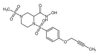 2-Piperazinecarboxamide,1-[[4-(2-butynyloxy)phenyl]sulfonyl]-N-hydroxy-4-(methylsulfonyl)- CAS:287405-19-0 manufacturer & supplier