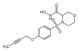 4-((4-(but-2-yn-1-yloxy)phenyl)sulfonyl)-N-hydroxymorpholine-3-carboxamide CAS:287405-31-6 manufacturer & supplier