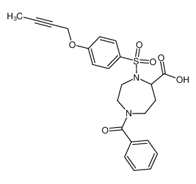 1-benzoyl-4-{[4-(2-butynyloxy)phenyl]sulfonyl}-1,4-diazepane-5-carboxylic acid CAS:287408-77-9 manufacturer & supplier