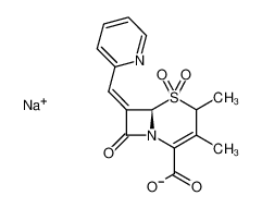 sodium (6R,Z)-3,4-dimethyl-8-oxo-7-(pyridin-2-ylmethylene)-5-thia-1-azabicyclo[4.2.0]oct-2-ene-2-carboxylate 5,5-dioxide CAS:287410-46-2 manufacturer & supplier