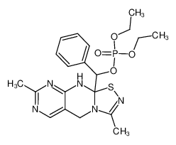 phosphoric acid (3,8-dimethyl-5,10-dihydro-pyrimido[4,5-d][1,2,4]thiadiazolo[4,5-a]pyrimidin-10a-yl)-phenyl-methyl ester diethyl ester CAS:28742-06-5 manufacturer & supplier