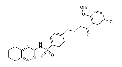 4-[4-(5-chloro-2-methoxy-phenyl)-4-oxo-butyl]-N-(5,6,7,8-tetrahydro-quinazolin-2-yl)-benzenesulfonamide CAS:28745-29-1 manufacturer & supplier