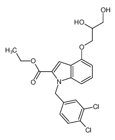 ethyl N-(3,4-dichlorobenzyl)-4-(2,3-dihydroxypropoxy)indole-2-carboxylate CAS:287482-14-8 manufacturer & supplier