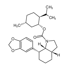 [1α(R*),2β,5α]-5-methyl-2-(1'-methylethyl)cyclohexyl-[3aS,7S,7aR]-7-(1',3'-benzodioxol-5'-yl)octahydro-1H-indole-1-carboxylate CAS:287483-32-3 manufacturer & supplier