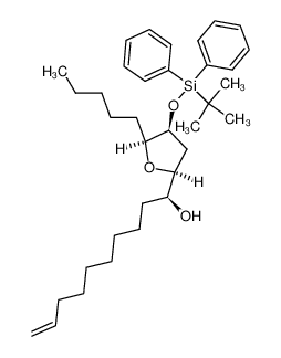 (1S)-1-[(4S,5S,2S)-4-(tert-butyldiphenylsilanyloxy)-5-pentyltetrahydrofuran-2-yl]-dec-9-en-1-ol CAS:287483-51-6 manufacturer & supplier