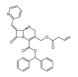 (R)-3-But-3-enoyloxymethyl-8-oxo-7-[1-pyridin-2-yl-meth-(Z)-ylidene]-5-thia-1-aza-bicyclo[4.2.0]oct-2-ene-2-carboxylic acid benzhydryl ester CAS:287489-05-8 manufacturer & supplier