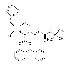 (2R,6R)-3-((E)-2-tert-Butoxycarbonyl-vinyl)-8-oxo-7-[1-pyridin-2-yl-meth-(Z)-ylidene]-5-thia-1-aza-bicyclo[4.2.0]oct-3-ene-2-carboxylic acid benzhydryl ester CAS:287489-37-6 manufacturer & supplier