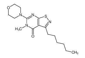 3-hexyl-5-methyl-6-morpholin-4-yl-5H-isothiazolo[5,4-d]pyrimidin-4-one CAS:28768-60-7 manufacturer & supplier