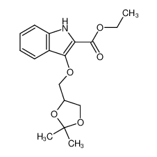 Ethyl 3-(2,2-dimethyl-1,3-dioxolane-4-ylmethoxy)indole-2-carboxylate CAS:287726-26-5 manufacturer & supplier