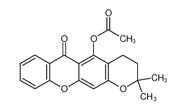 5-acetoxy-2,2-dimethyl-3,4-dihydro-2H-pyrano[3,2-b]xanthen-6-one CAS:28783-12-2 manufacturer & supplier