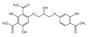 1-{3-Acetyl-6-[3-(4-acetyl-3-hydroxy-phenoxy)-2-hydroxy-propoxy]-2,4-dihydroxy-phenyl}-ethanone CAS:28787-45-3 manufacturer & supplier