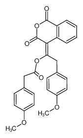 4-(α-(4-Methoxy-phenylacetoxy)-β-(4-methoxy-phenyl)-ethyliden)-homophthalsaeureanhydrid CAS:2879-49-4 manufacturer & supplier