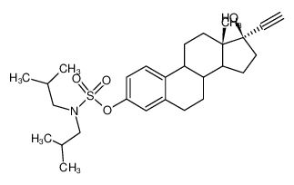 Diisobutyl-sulfamic acid (13S,17R)-17-ethynyl-17-hydroxy-13-methyl-7,8,9,11,12,13,14,15,16,17-decahydro-6H-cyclopenta[a]phenanthren-3-yl ester CAS:28790-27-4 manufacturer & supplier