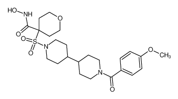 N-hydroxy-4[[1'-(4-methoxybenzoyl)[4,4'-bipiperidin]-1-yl]sulfonyl]-tetrahydro-2H-pyran-4-carboxamide CAS:287951-73-9 manufacturer & supplier