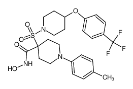 N-hydroxy-1-(p-tolyl)-4-((4-(4-(trifluoromethyl)phenoxy)piperidin-1-yl)sulfonyl)piperidine-4-carboxamide CAS:287951-96-6 manufacturer & supplier