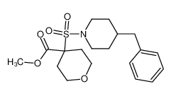 methyl tetrahydro-4-[[4-(phenylmethyl)-1-piperidinyl]sulfonyl]-2H-pyran-4-carboxylate CAS:287952-39-0 manufacturer & supplier