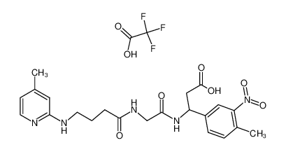 3-{2-[4-(4-methylpyridin-2-ylamino)butyrylamino]acetylamino}-3-(4-methyl-3-nitrophenyl)propionic acid trifluoroacetate CAS:287959-54-0 manufacturer & supplier