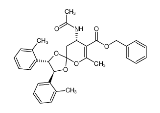 benzyl (2S,3S,9S)-9-acetamido-7-methyl-2,3-di-o-tolyl-1,4,6-trioxaspiro[4.5]dec-7-ene-8-carboxylate CAS:287978-09-0 manufacturer & supplier