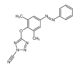 5-(2,6-dimethyl-4-phenylazo-phenoxy)-tetrazole-2-carbonitrile CAS:28798-89-2 manufacturer & supplier