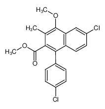 6-Chloro-1-(4-chloro-phenyl)-4-methoxy-3-methyl-naphthalene-2-carboxylic acid methyl ester CAS:28799-36-2 manufacturer & supplier